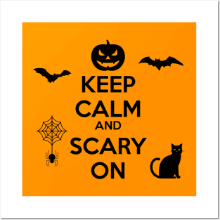 Keep Calm and Scary On Halloween Trick Or Treating Costume Posters and Art